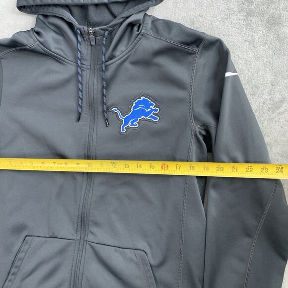 Nike Jacket Mens Small Detroit Lions Therma-Fit NFL On Field Full Zip Hoodie - Picture 3 of 9